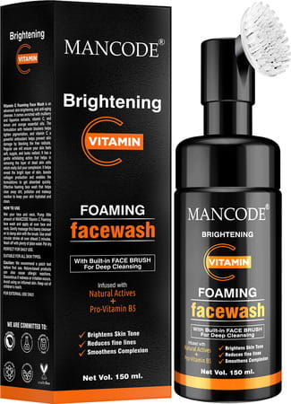 Mancode Brightening Vitamin C Foaming Face Wash 150ml