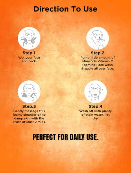 Mancode Brightening Vitamin C Foaming Face Wash 150Ml