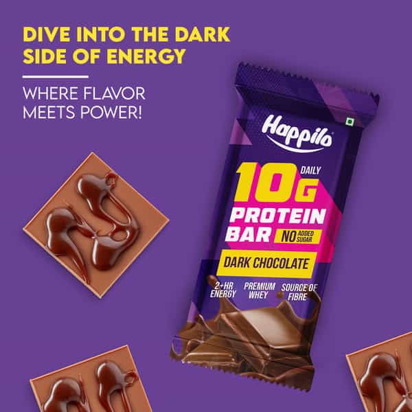 Happilo Premium Dark Chocolate Protein Bar 50G