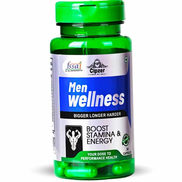 Cipzer Men Wellness Bigger Longer Harder Capsule Amplify Stamina,Reduce Stress & Anxiety 30 Capsules