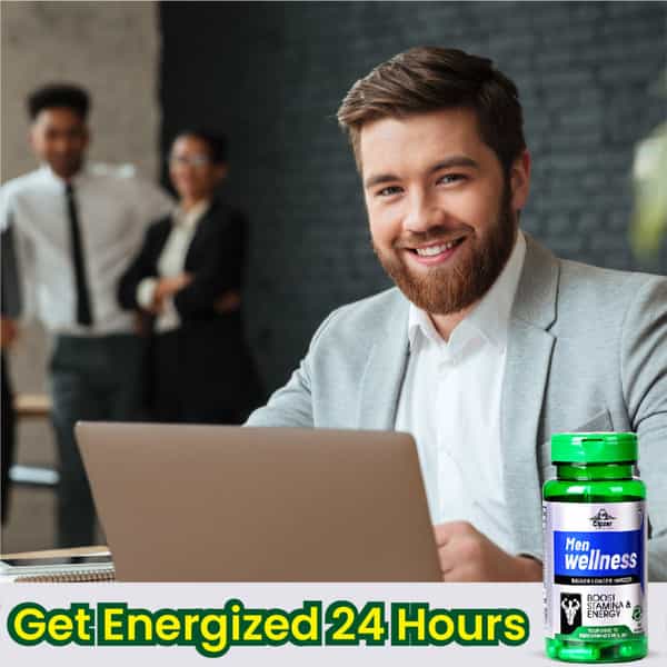 Cipzer Men Wellness Bigger Longer Harder Capsule Amplify Stamina,Reduce Stress & Anxiety 30 Capsules
