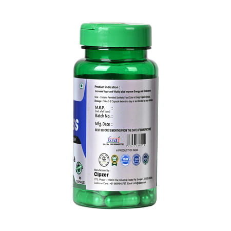 Cipzer Men Wellness Bigger Longer Harder Capsule Amplify Stamina,Reduce Stress & Anxiety 30 Capsules