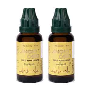 Medisynth Angiocard Gold Plus Drops | Homeopathic For Various Health Problems | B.no. 112 | 30ml X2