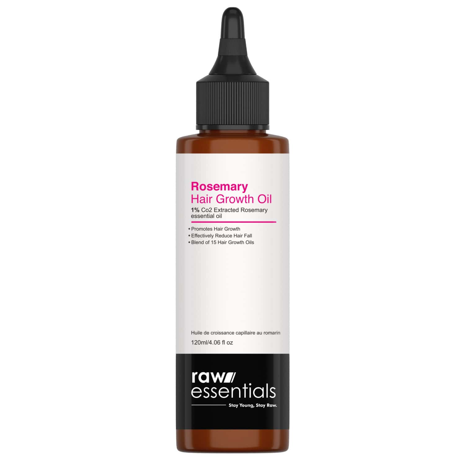 Raw Essentials Rosemary Hair Oil 50ml | Highest Grade Natural Rosemary Oil For Hair Growth-120ml