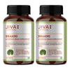 Jiva Brahmi Tablets 500Mg For Mind Wellness|Helps To Relief Stress & Anxiety - 120 Tabs(Pack 2)