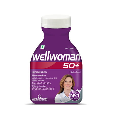 Wellwoman 50+ Tablets Support Reduction Of Tiredness And Fatigue 60 No'S