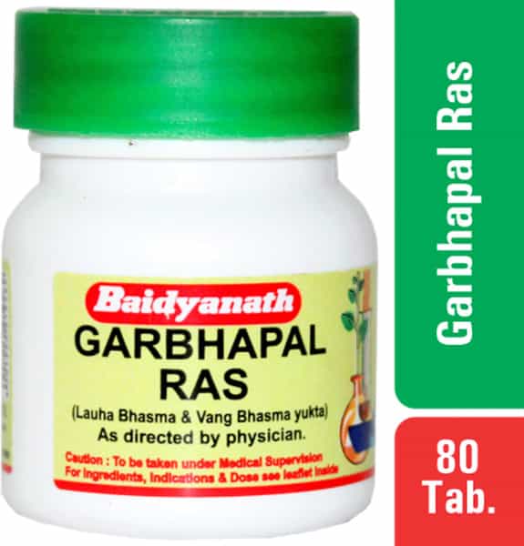 Baidyanath Asli Ayurved Garbhapal Ras 80 Tablets (Pack Of 3)