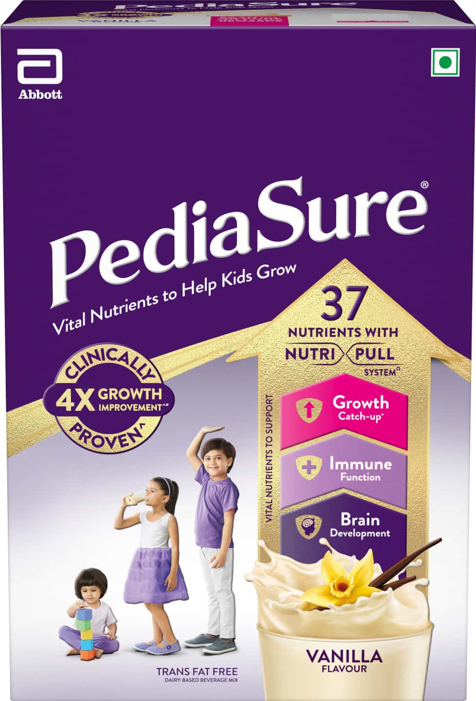 Pediasure Vital Nutrients To Help Kids Growth For 2-6 Years Old Vanilla Flavour Box Of 950 Gm