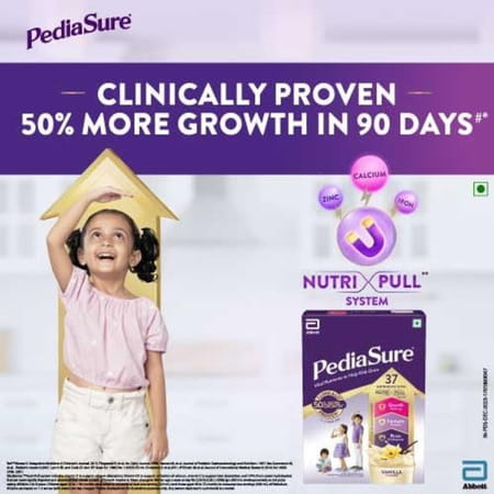 Pediasure Vital Nutrients To Help Kids Growth For 2-6 Years Old Vanilla Flavour Box Of 950 Gm