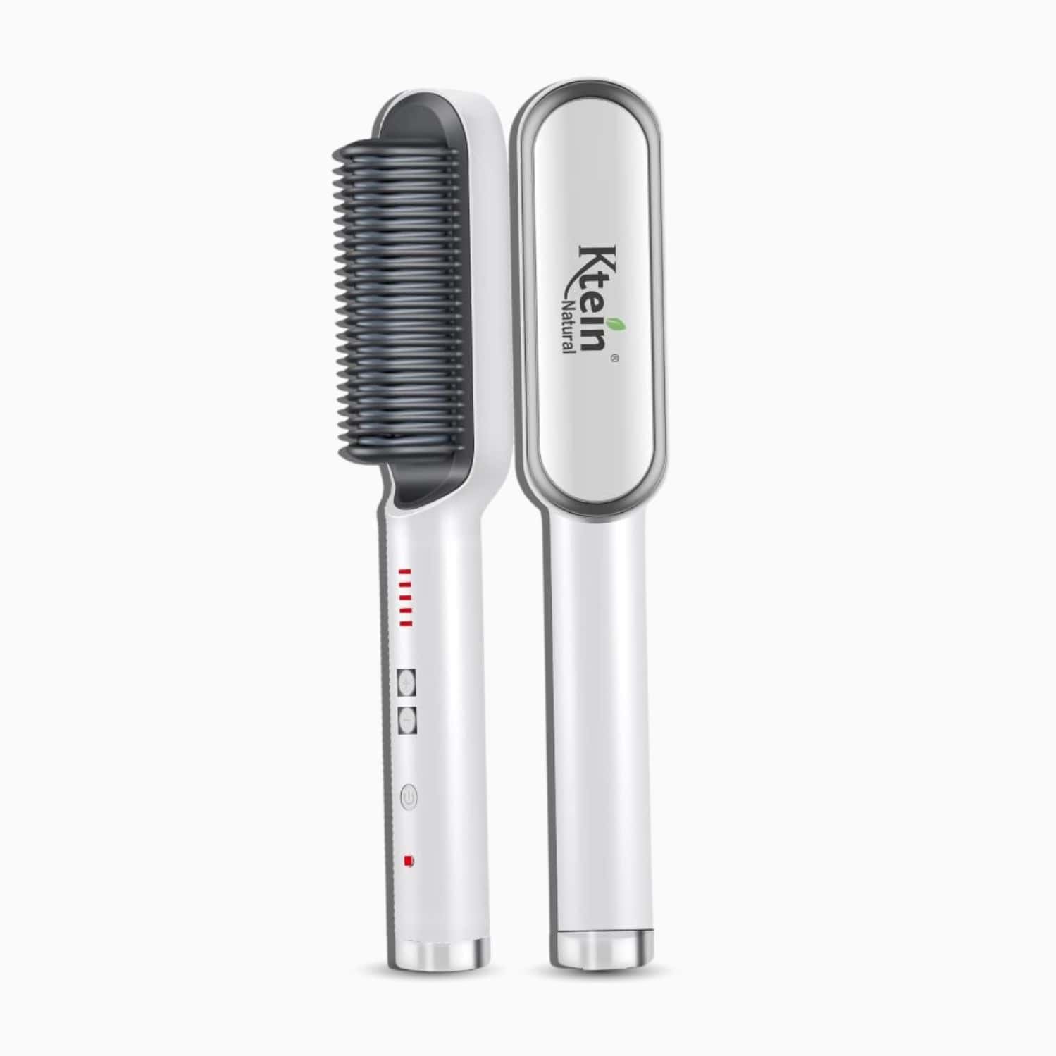 Ktein Hair Straightener Brush - Anti-Scalding | Fast Heating | Adjustable Temperature - (1 Unit)