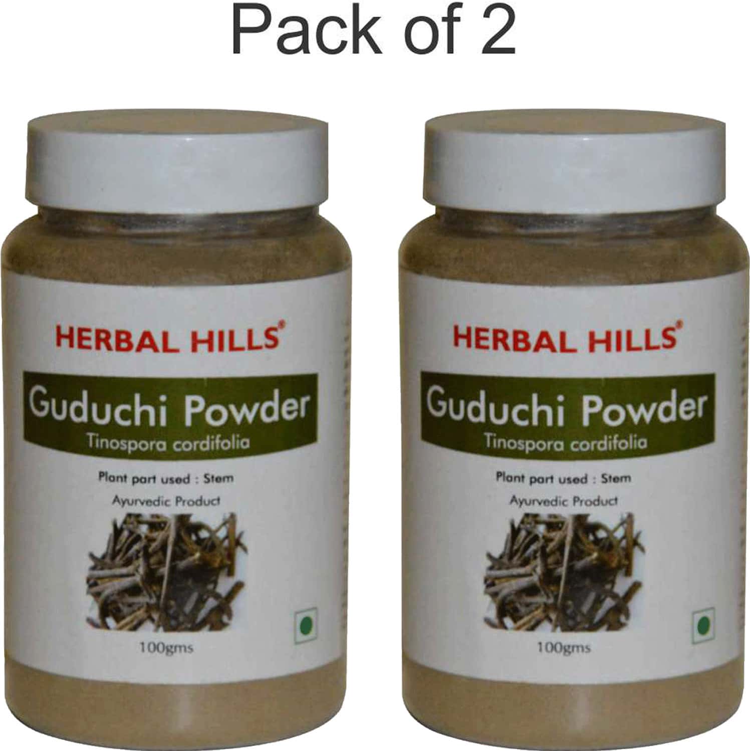 Herbal Hills Guduchi Powder - 100 Gms (Pack Of 2)