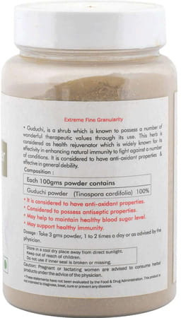 Herbal Hills Guduchi Powder - 100 Gms (Pack Of 2)