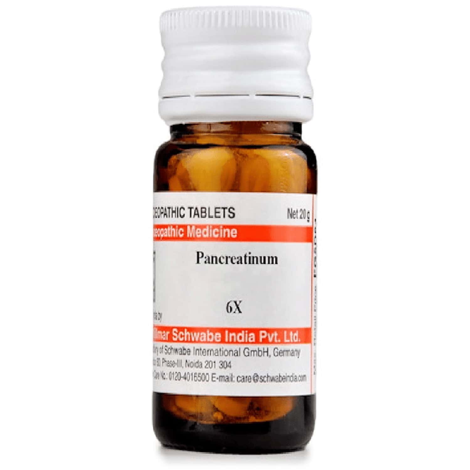 Dr. Willmar Schwabe India Pancreatinum Trituration Tablet 6x 20 No's