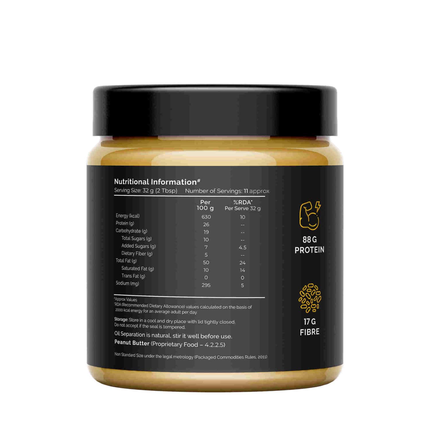 Buy AURIC PEANUT BUTTER SMOOTH & CREAMY HIGH PROTEIN PLANT BASED PEANUT BUTTERGLUTEN AND