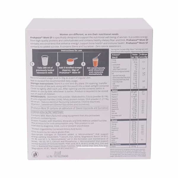 Prohance Mom Sf Chocolate Flavour Refill Of 200 G Powder