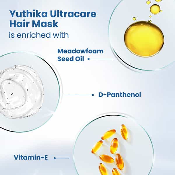 Yuthika Ultra Care Hair Mask 500Ml | Professional Hair Mask For Dull Dry And Brittle Hair
