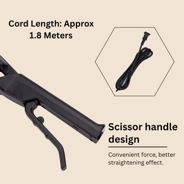 Ktein Curling & Straightening Iron With 4 Gears & Ceramic Ultra Tourmaline Plates - (1 Unit)