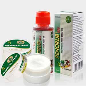 Boroline Penorub Ayurvedic Pain Relief Oil 50 Ml X 2+ Ultrasmooth Night Cream 40 Gm X 2 (pack Of 4)