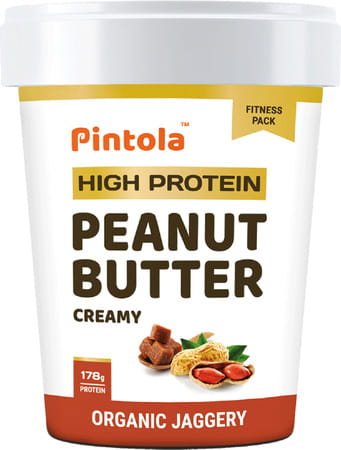 Pintola High Protein Peanut Butter (Jaggery) (Creamy) 510 G