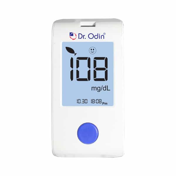 Dr. Odin Blood Glucose Monitoring System Gdh-Fad Monitoring Meter Kit Vial 25 Strip| 25 Lancet White