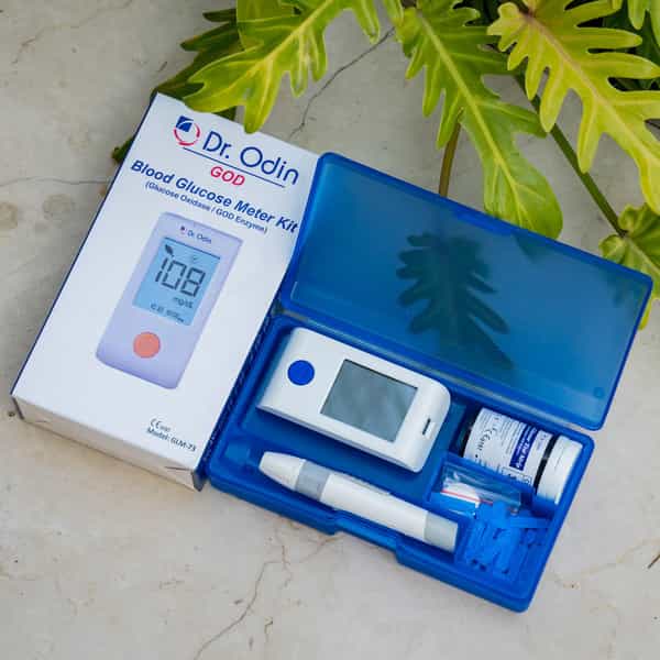 Dr. Odin Blood Glucose Monitoring System Gdh-Fad Monitoring Meter Kit Vial 25 Strip| 25 Lancet White