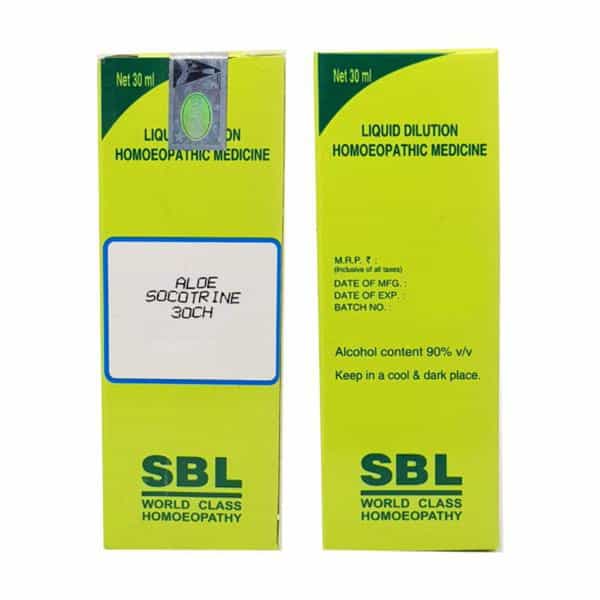 Sbl Aloe Socotrina Dilution 30 Ch 30 Ml Pack Of 2