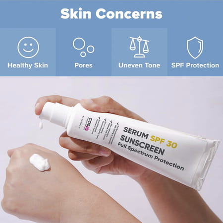 Cos-Iq Daily Use Sunscreen Serum Spf 30 Pa++++ Broad Spectrum 100Ml Uva Uvb And Ir Protection