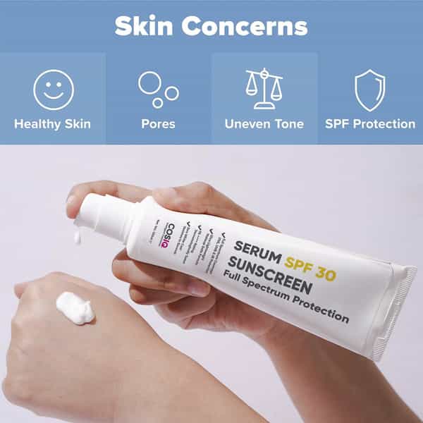 Cos-Iq Daily Use Sunscreen Serum Spf 30 Pa++++ Broad Spectrum 100Ml Uva Uvb And Ir Protection