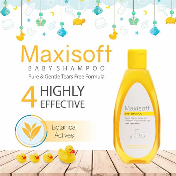 Maxisoft Baby Shampoo | Gentle Cleanser For Hair | Bottle | 100 Ml | Pack Of 2