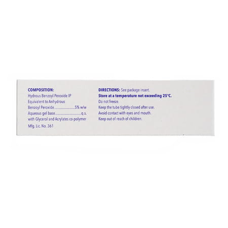 Benzac Ac 5% Tube Of 30Gm Gel