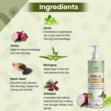 Tnw-The Natural Wash Amla Shampoo - 200 Ml