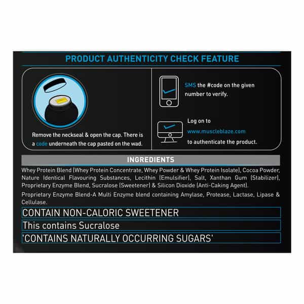 Muscleblaze 100% Whey Protein | Ultra Premium Whey Blend (Rich Milk Chocolate | 2 Kg / 4.4 Lb)