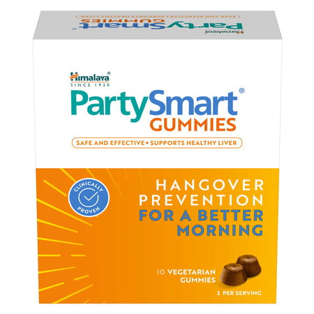 Himalaya Partysmart Hangover Prevention For Better Morning 5 Vegetarian Gummies