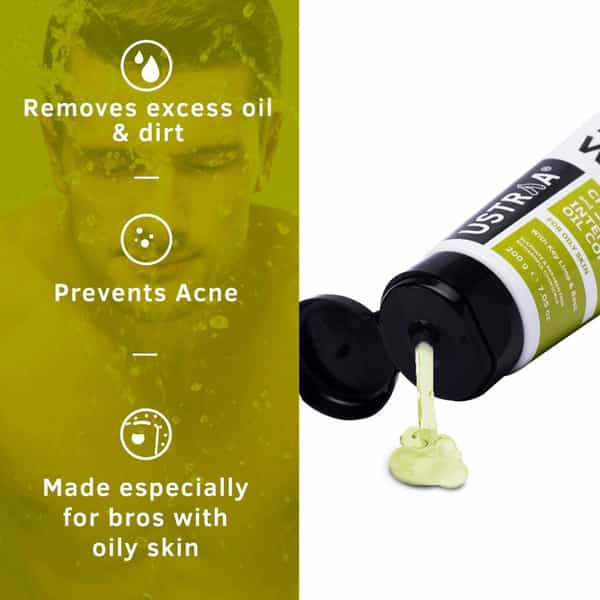 Ustraa Face Wash - For Oily Skin - 200 Gm