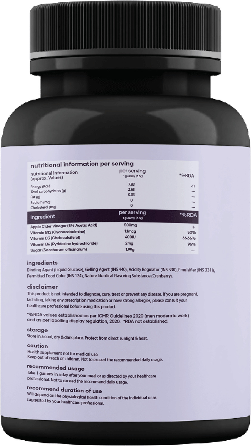 Mars By Ghc Acv Apple Cider Vinegar Gummies 30 No'S