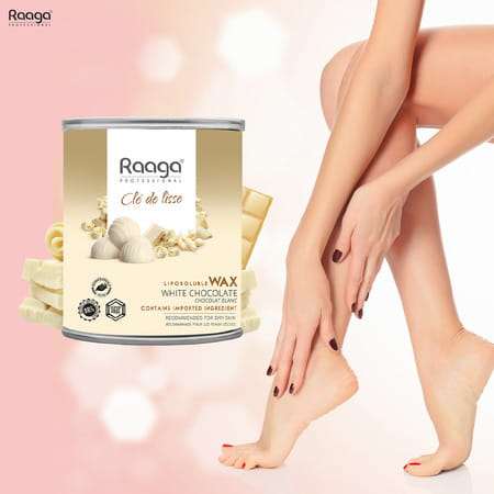 Raaga Professional Liposoluble Wax | White Chocolate | 800 Ml