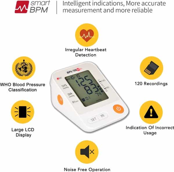 Bpl Automatic 120/80 B11 White Bp Monitor