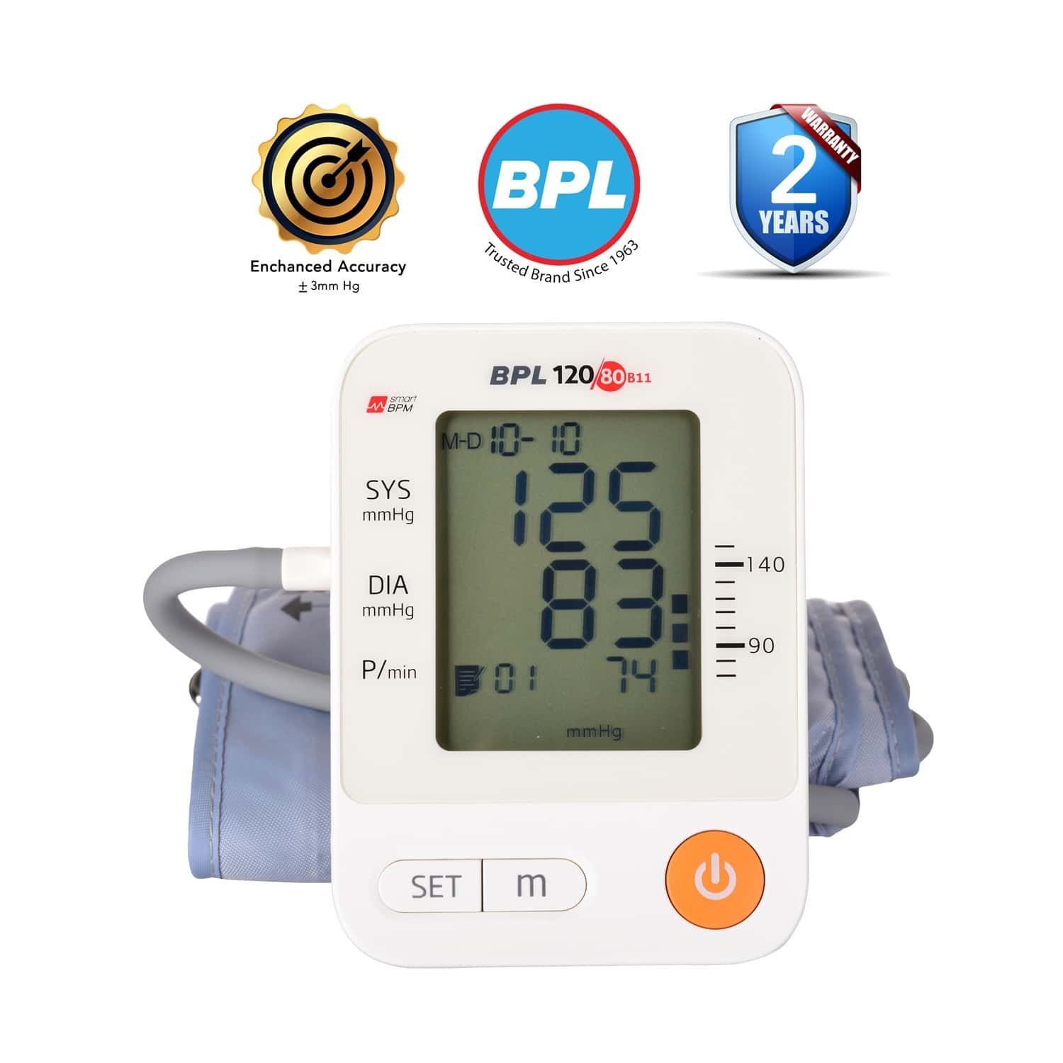 Buy BPL AUTOMATIC 120/80 B11 WHITE BP MONITOR Online & Get Upto 60% OFF ...