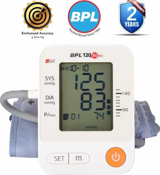Bpl Automatic 120/80 B11 White Bp Monitor