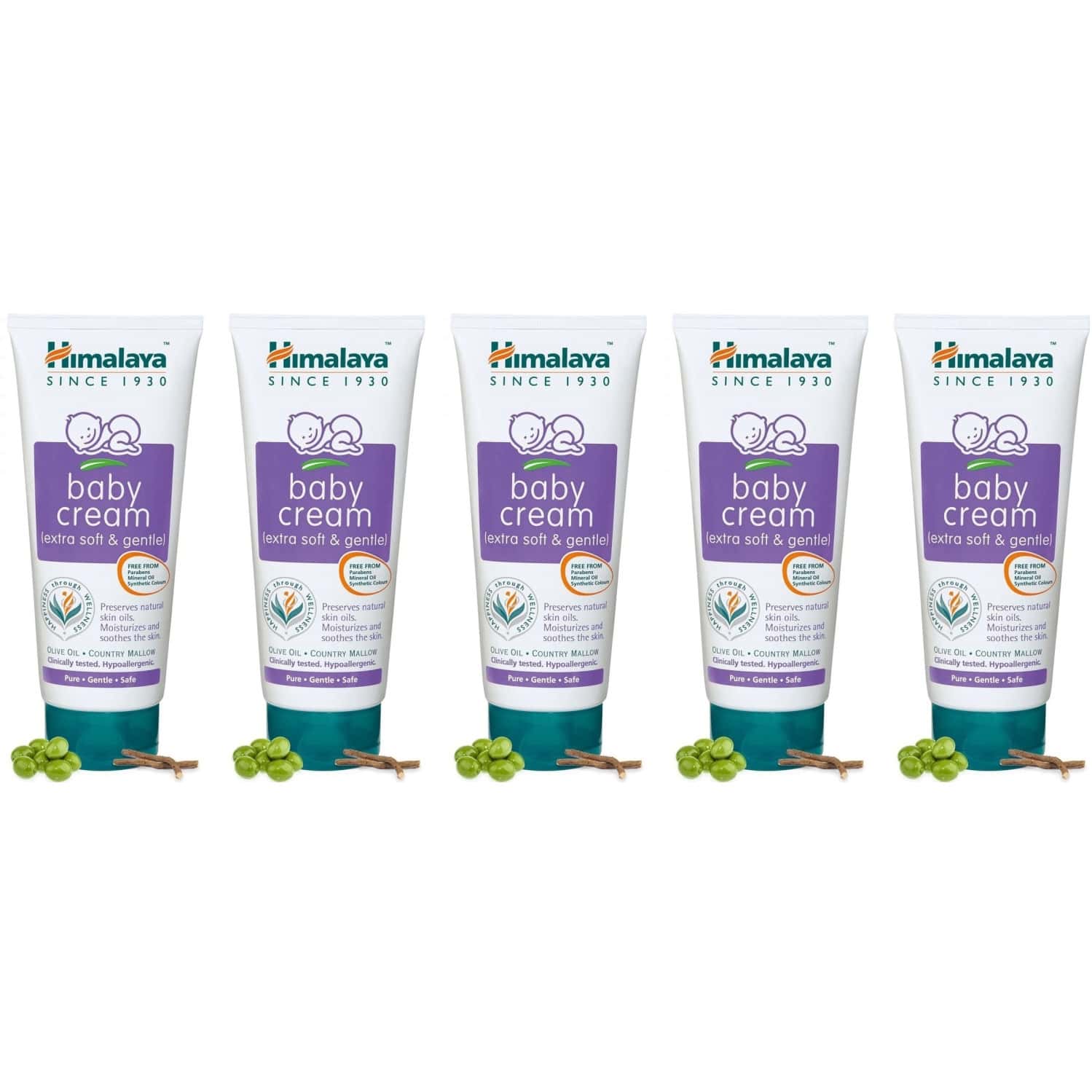 Himalaya Baby Cream (200 Ml) X Pack 5 (1000 Ml)