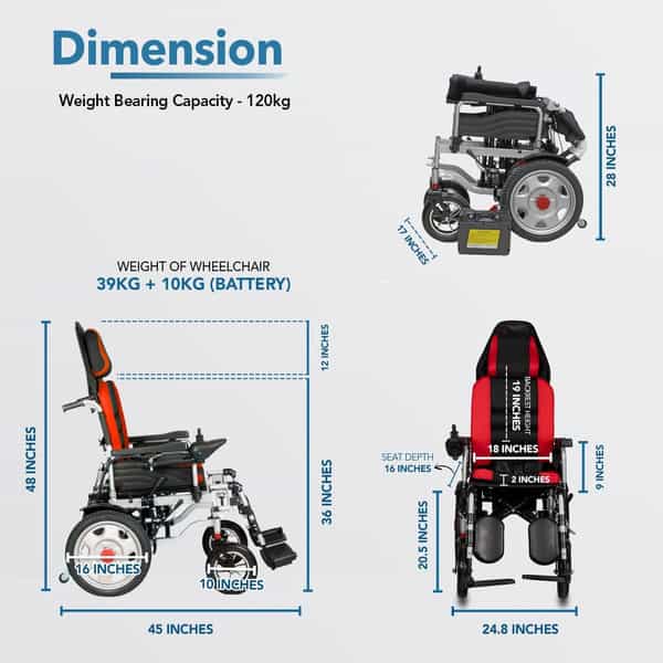 Everactiv Ecorider Power Wheelchair With Additional Headrest