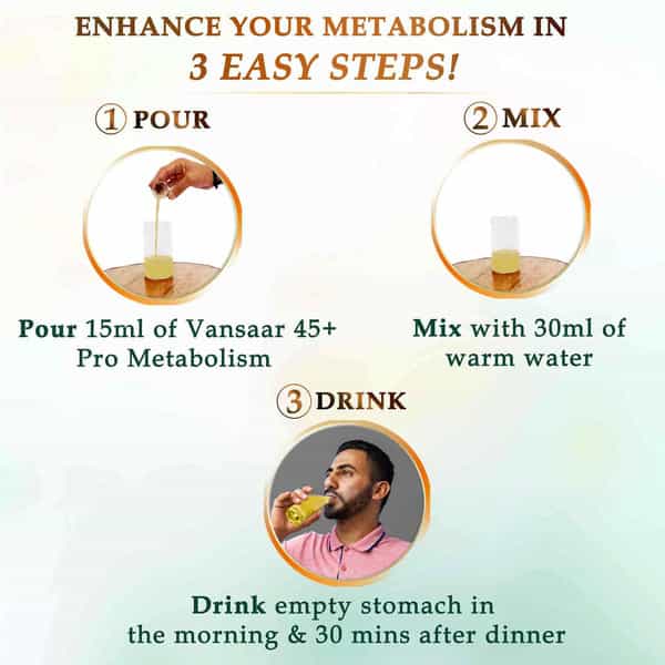 Vansaar 45+ Pro Metabolism Booster Bottle Of 500Ml