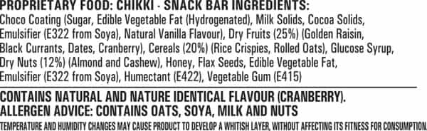 Unibic Snack Bar Fruit/Nut Choco - 30Gm