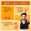 Gofigure Pre Meal Supplement Powder Shot Orange Flavor | 21 Sachets (5g Each) | For Men & Women