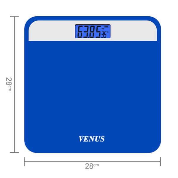 Venus (India) Electronic Digital Personal Bathroom Weight Machine | Upto 180Kg | Eps-2799 Blue