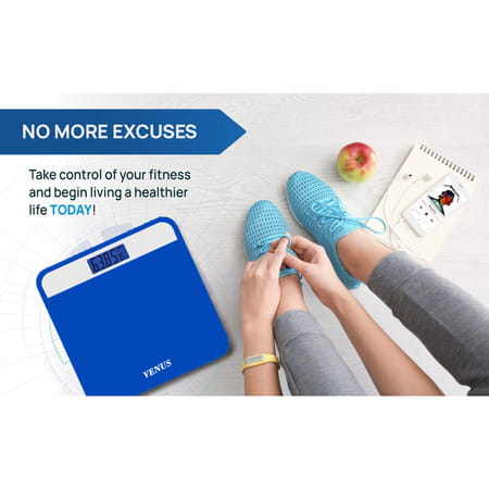 Venus (India) Electronic Digital Personal Bathroom Weight Machine | Upto 180kg | Eps-2799 Blue