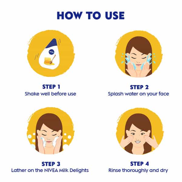 Nivea Milk Delights Honey Facewash - 100 Ml