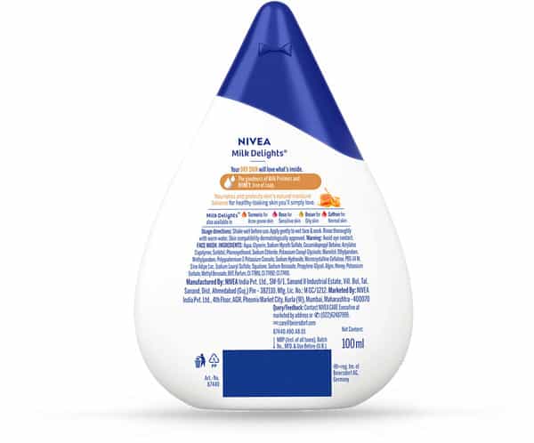 Nivea Milk Delights Honey Facewash - 100 Ml