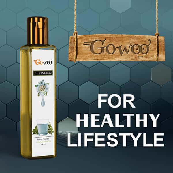 Go Woo 100% Pure Bhringraj Carrier Oil For Face 100 Ml