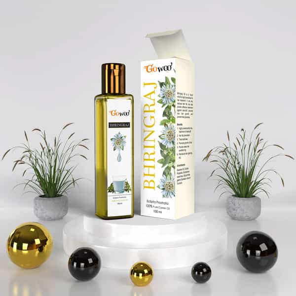 Go Woo 100% Pure Bhringraj Carrier Oil For Face 100 Ml